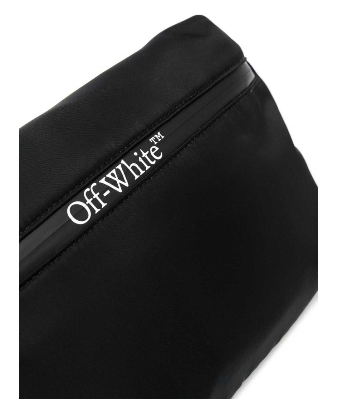 OFF-WHITE Черная тканевая сумка на плечо, фото 3