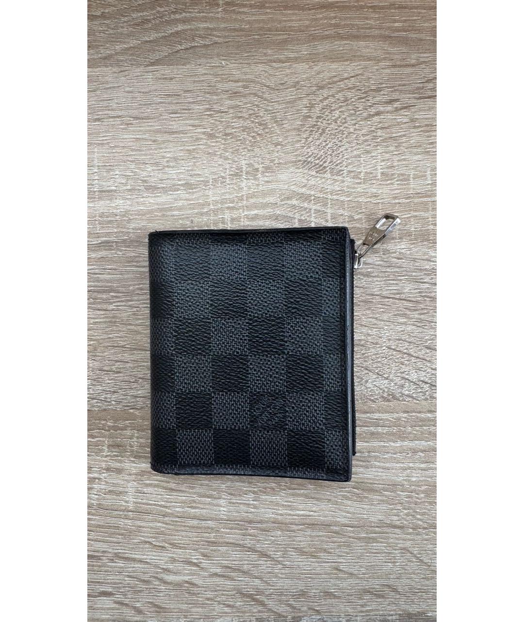 LOUIS VUITTON Черный кошелек, фото 6