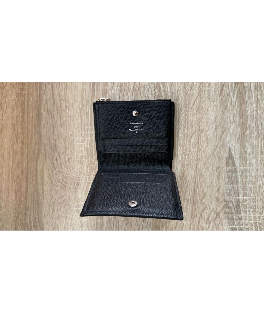 LOUIS VUITTON Черный кошелек, фото 4