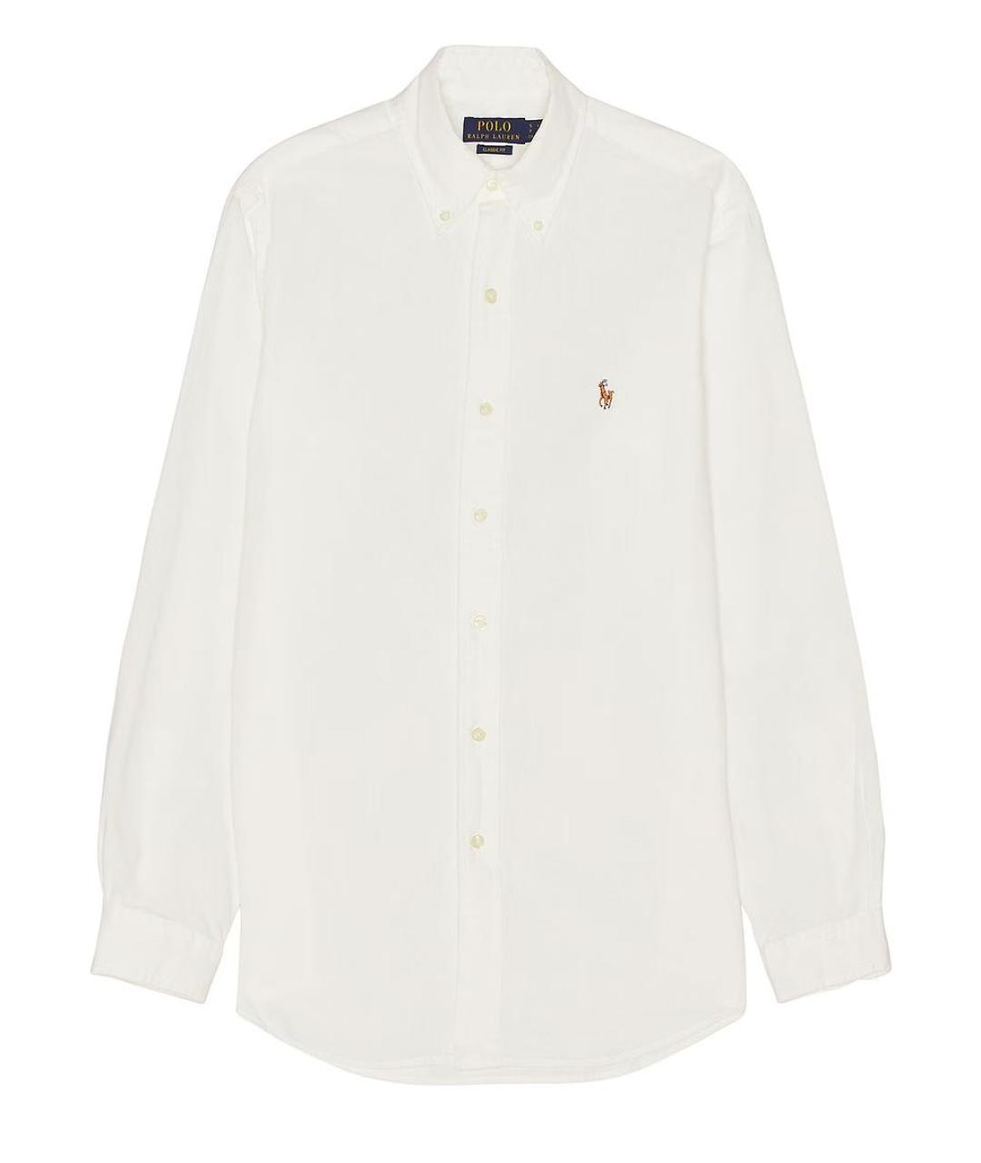 POLO RALPH LAUREN Белая хлопковая кэжуал рубашка, фото 1