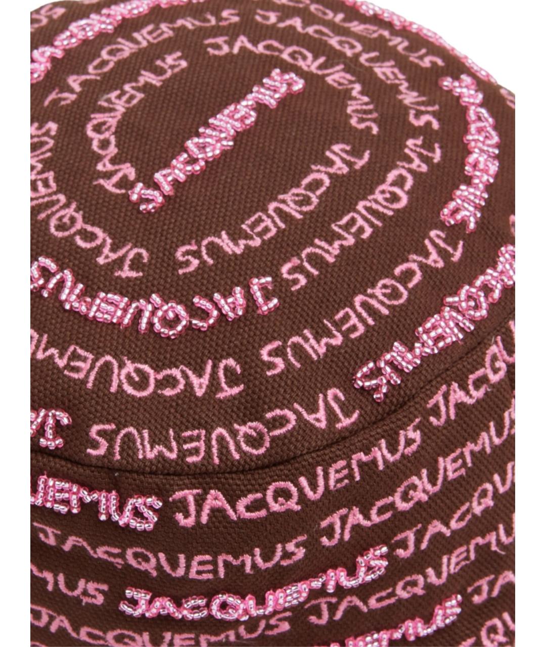 JACQUEMUS Коричневая хлопковая панама, фото 2