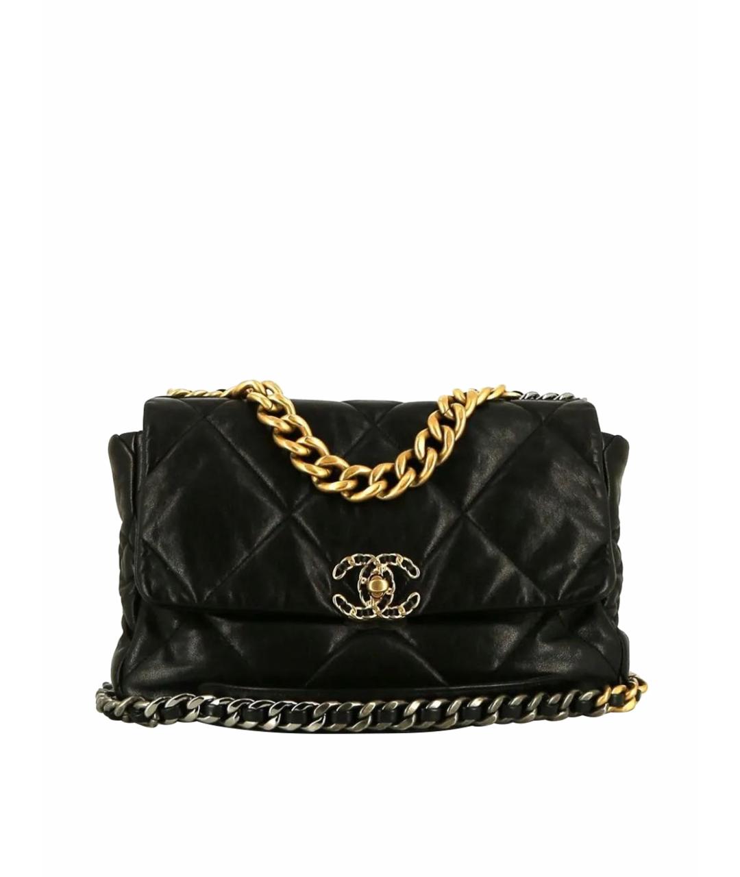 CHANEL Черная кожаная сумка через плечо, фото 1
