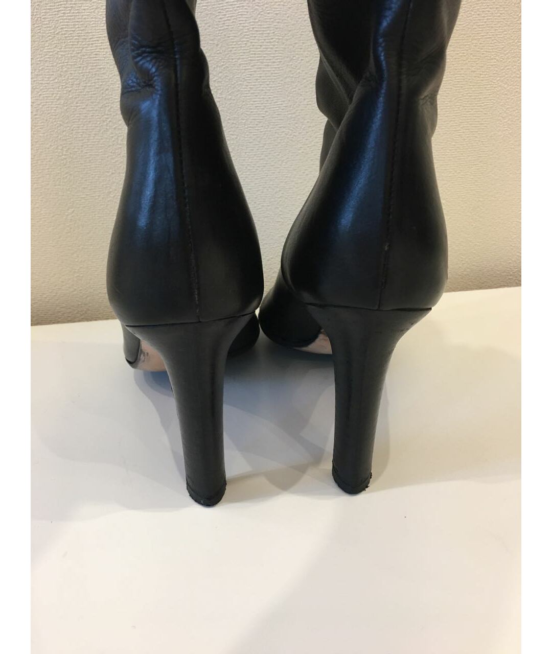 GUCCI Черные кожаные сапоги, фото 4