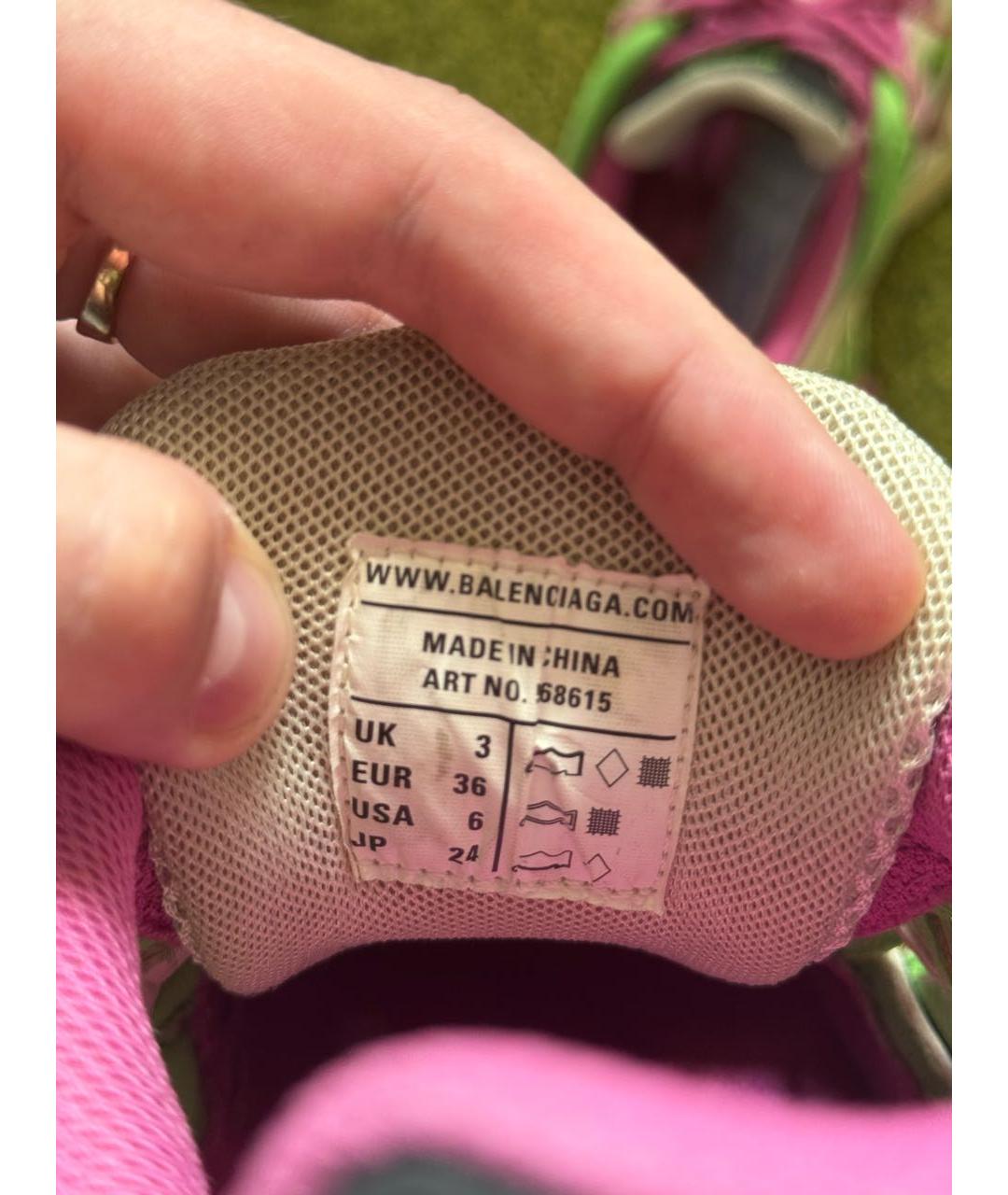 BALENCIAGA Мульти текстильные кроссовки, фото 5