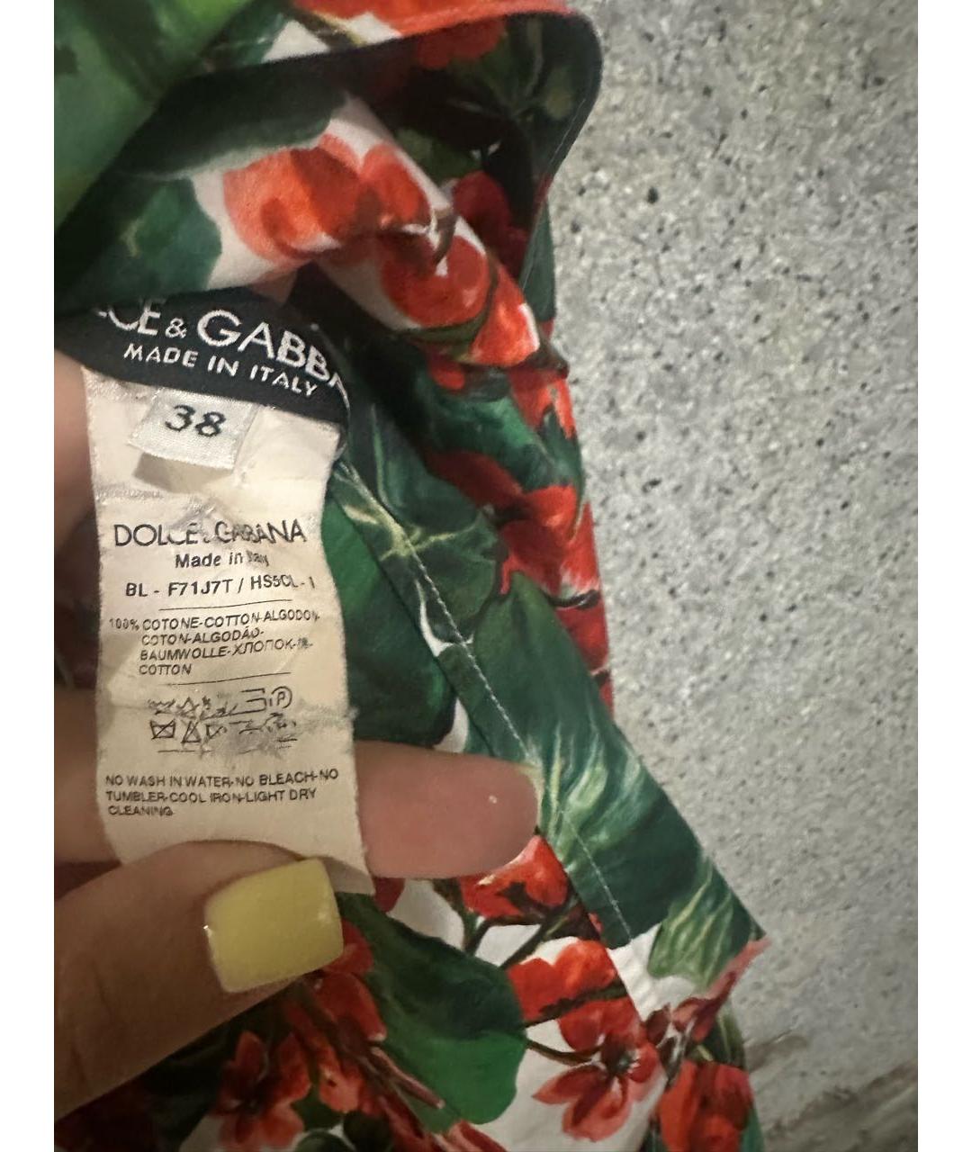 DOLCE&GABBANA Мульти рубашка, фото 4