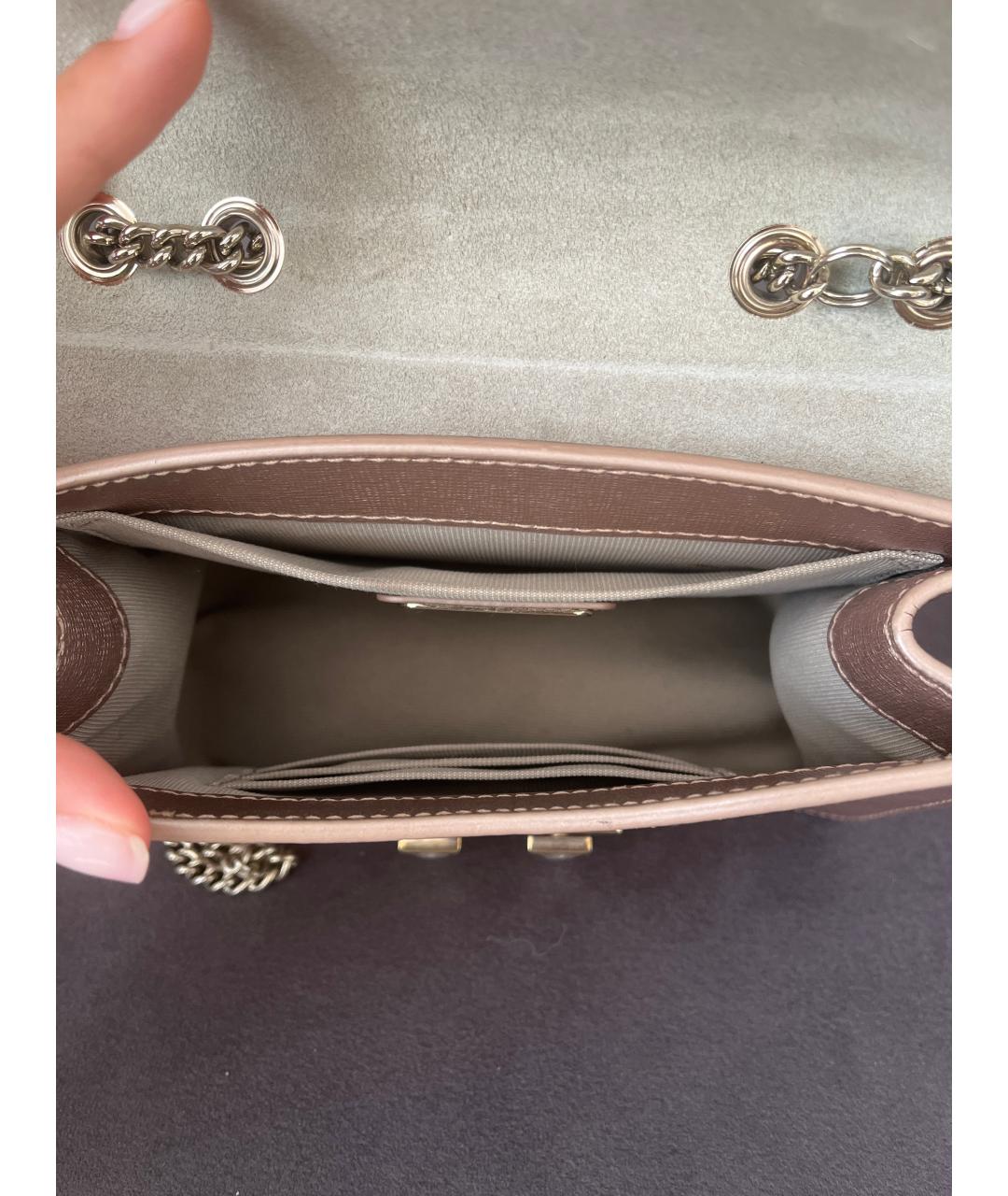 FURLA Розовая сумка через плечо, фото 4