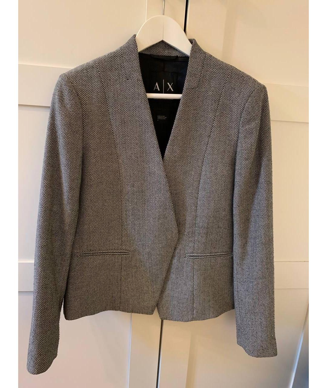 ARMANI EXCHANGE Серый полиэстеровый костюм с брюками, фото 9
