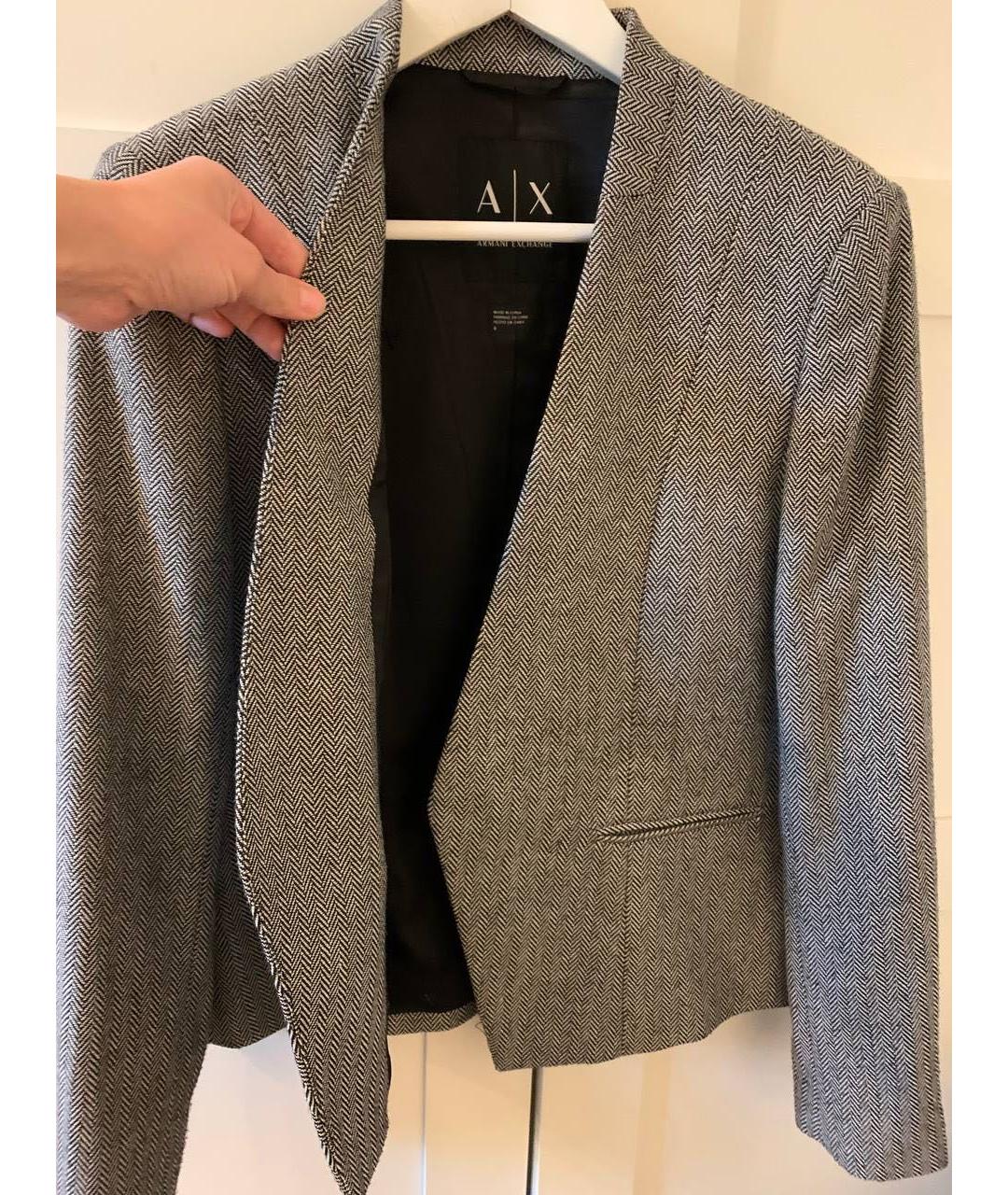 ARMANI EXCHANGE Серый полиэстеровый костюм с брюками, фото 5