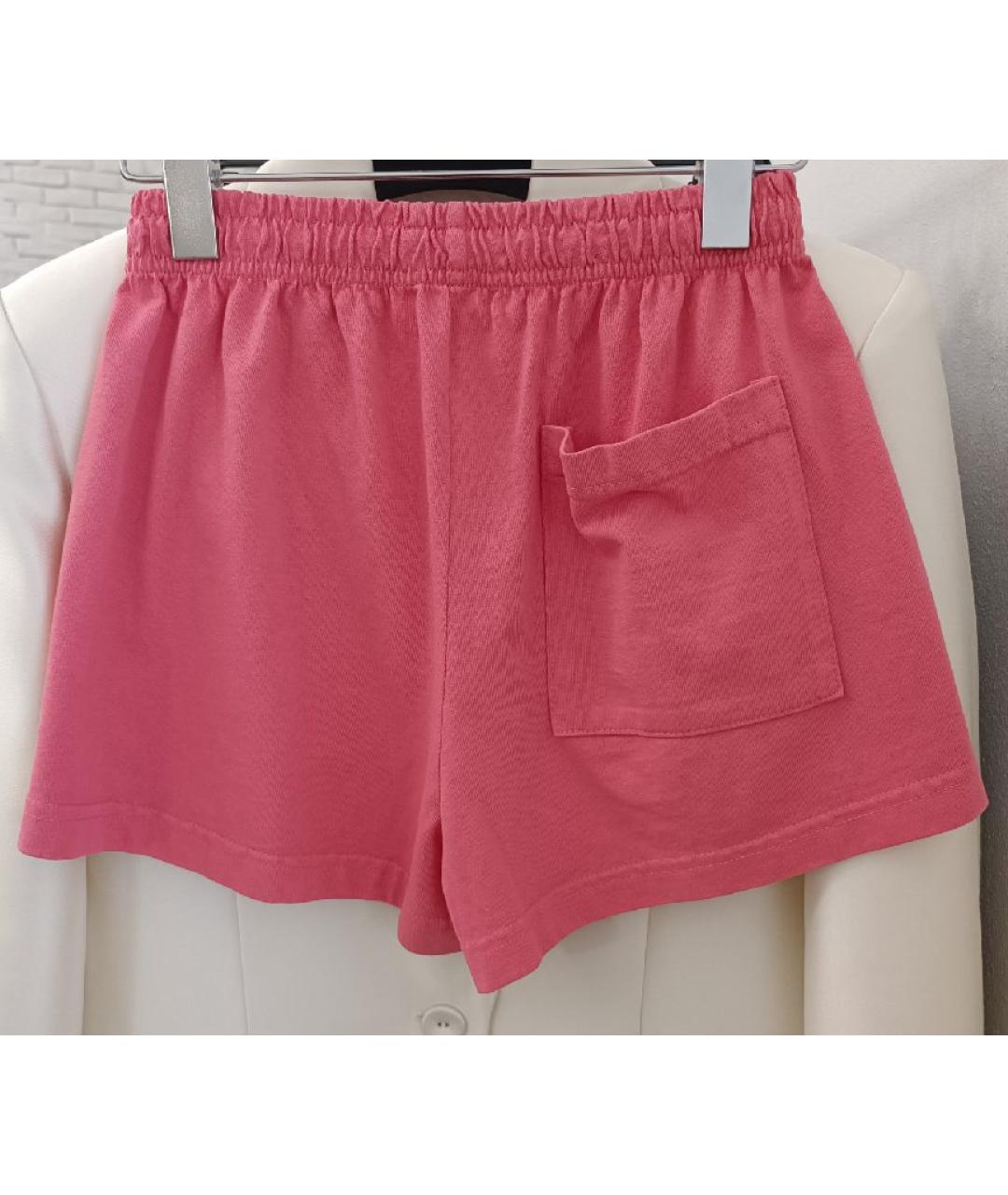 SPORTY AND RICH Розовые хлопковые шорты, фото 2
