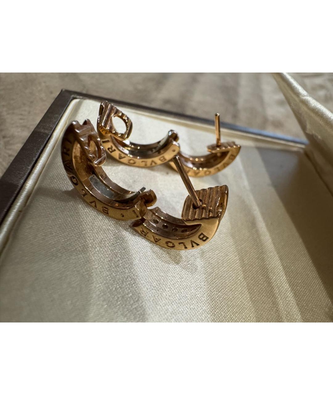BVLGARI Золотые серьги из розового золота, фото 4