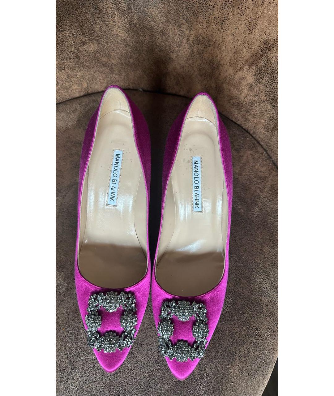 MANOLO BLAHNIK Фиолетовые туфли, фото 3