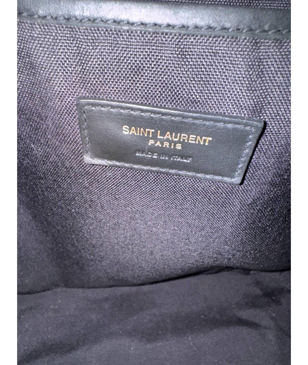 SAINT LAURENT Черный тканевый рюкзак, фото 8