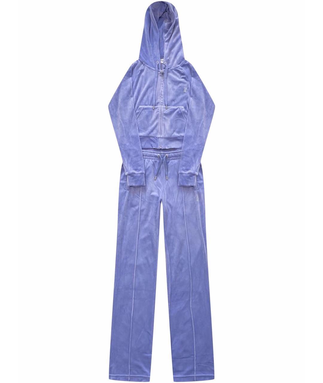 JUICY COUTURE Фиолетовый велюровый спортивные костюмы, фото 1