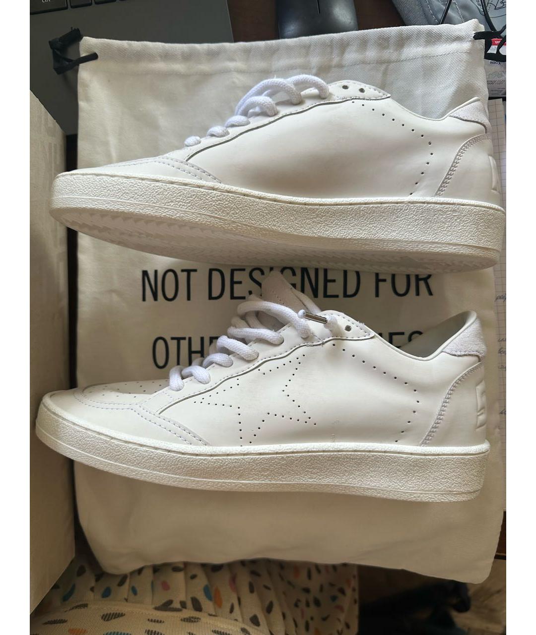 GOLDEN GOOSE DELUXE BRAND Белые кеды из искусственной кожи, фото 9