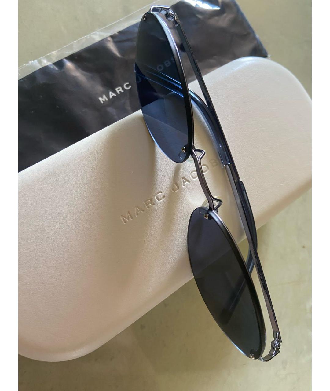 MARC JACOBS Темно-синие металлические солнцезащитные очки, фото 3