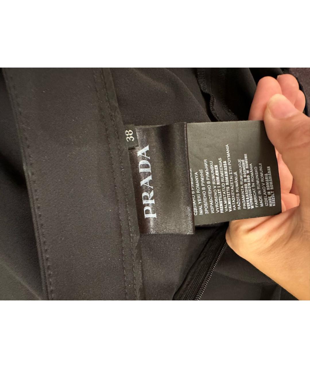 PRADA Черные брюки узкие, фото 4