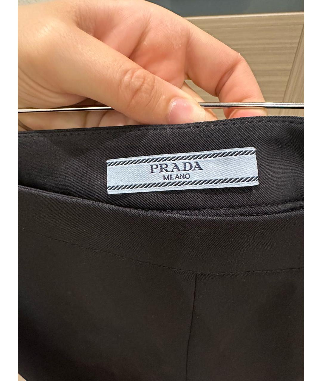 PRADA Черные брюки узкие, фото 3