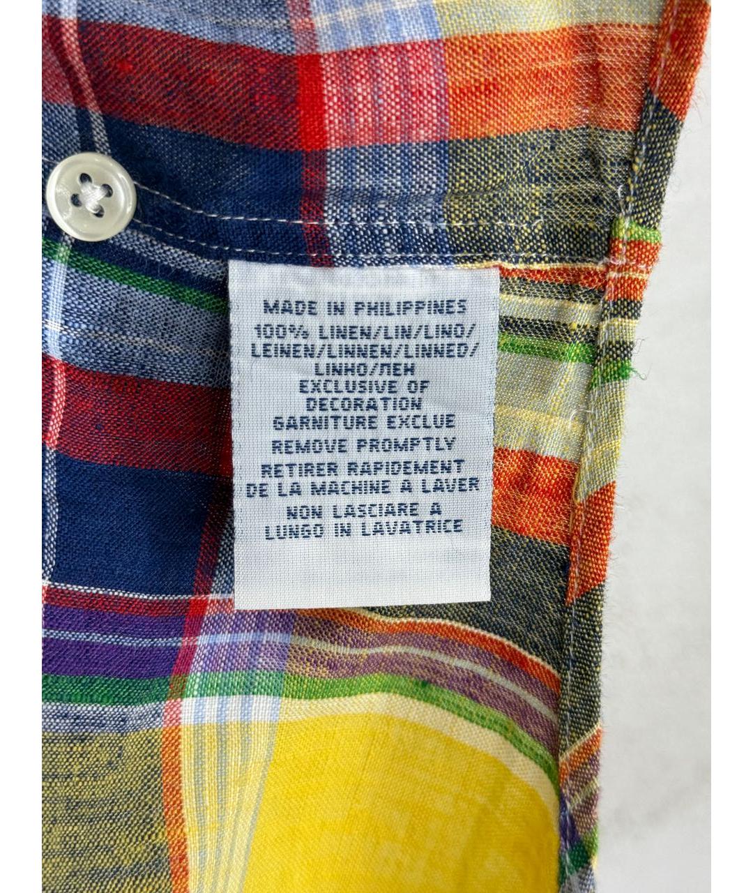 POLO RALPH LAUREN Мульти льняная кэжуал рубашка, фото 7