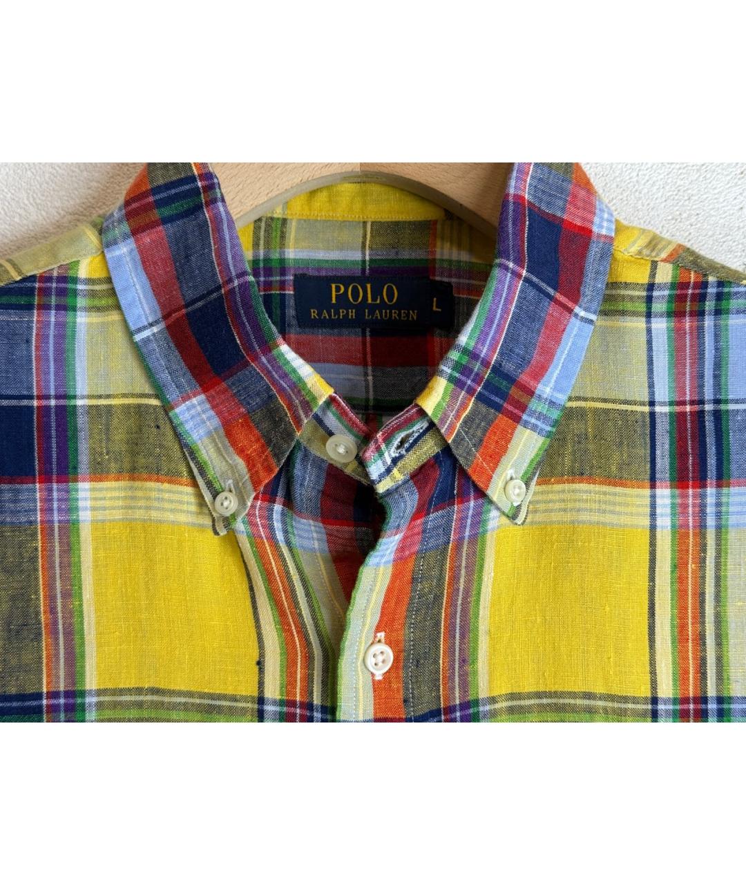 POLO RALPH LAUREN Мульти льняная кэжуал рубашка, фото 3