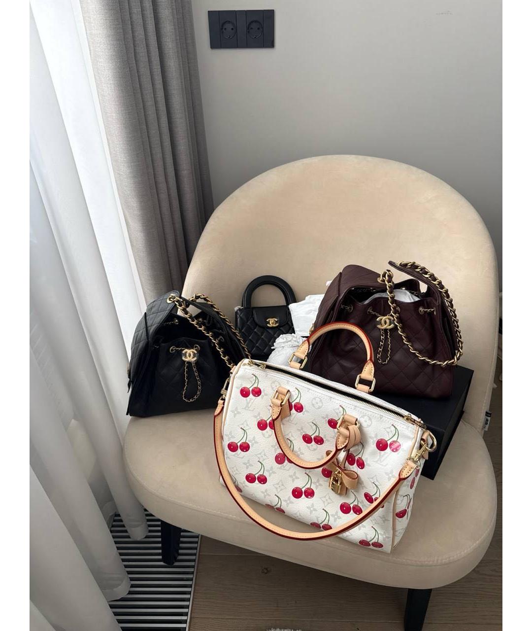 LOUIS VUITTON Белая сумка с короткими ручками, фото 7