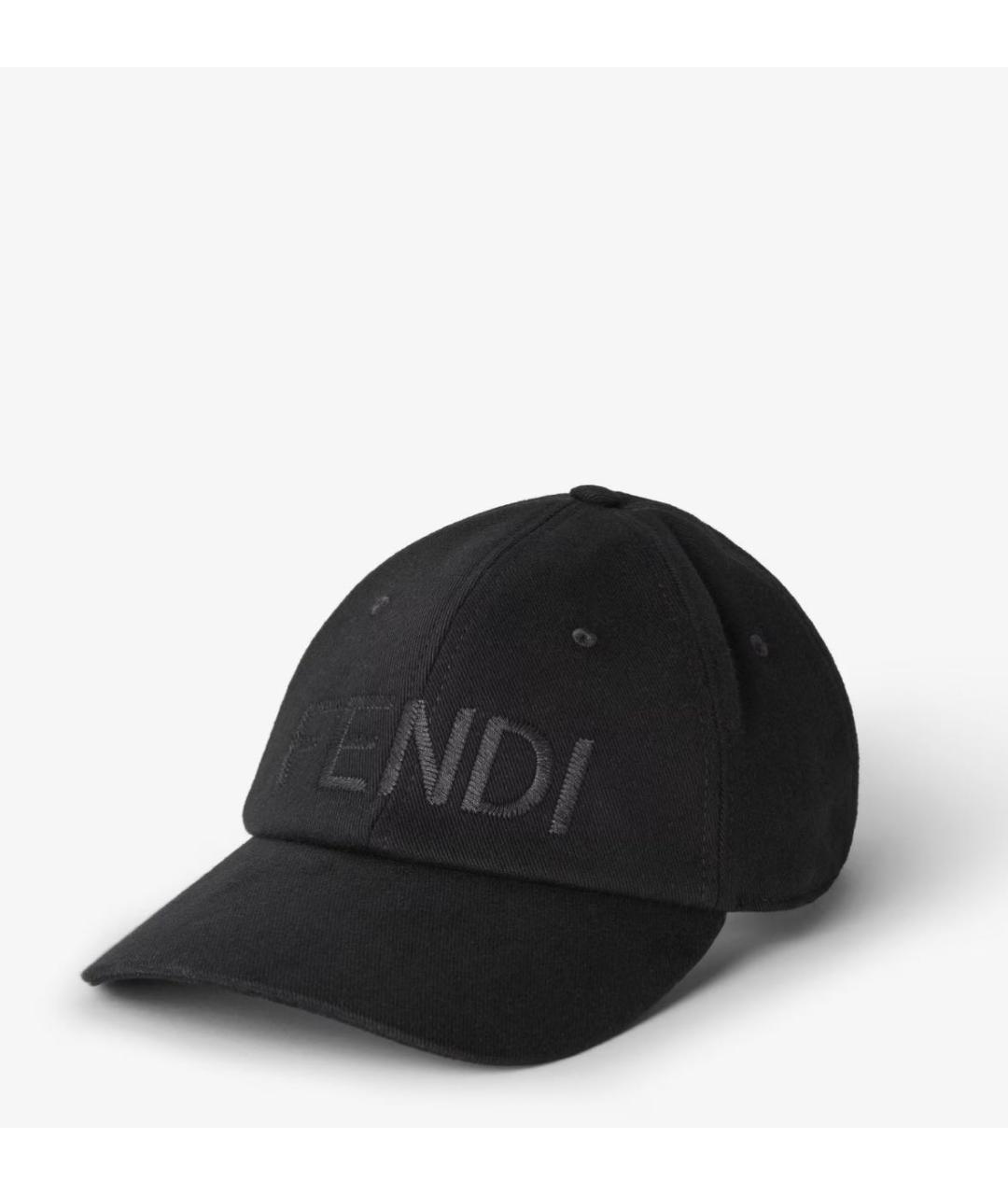 FENDI Черная хлопковая кепка/бейсболка, фото 9
