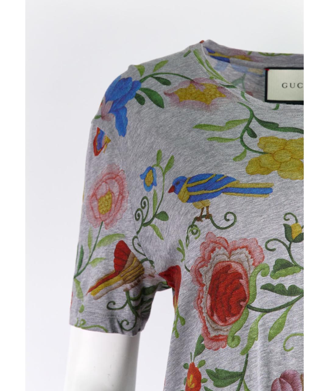 GUCCI Мульти хлопковая футболка, фото 5