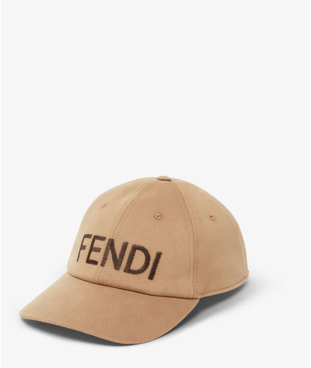 FENDI Бежевая хлопковая кепка/бейсболка, фото 6