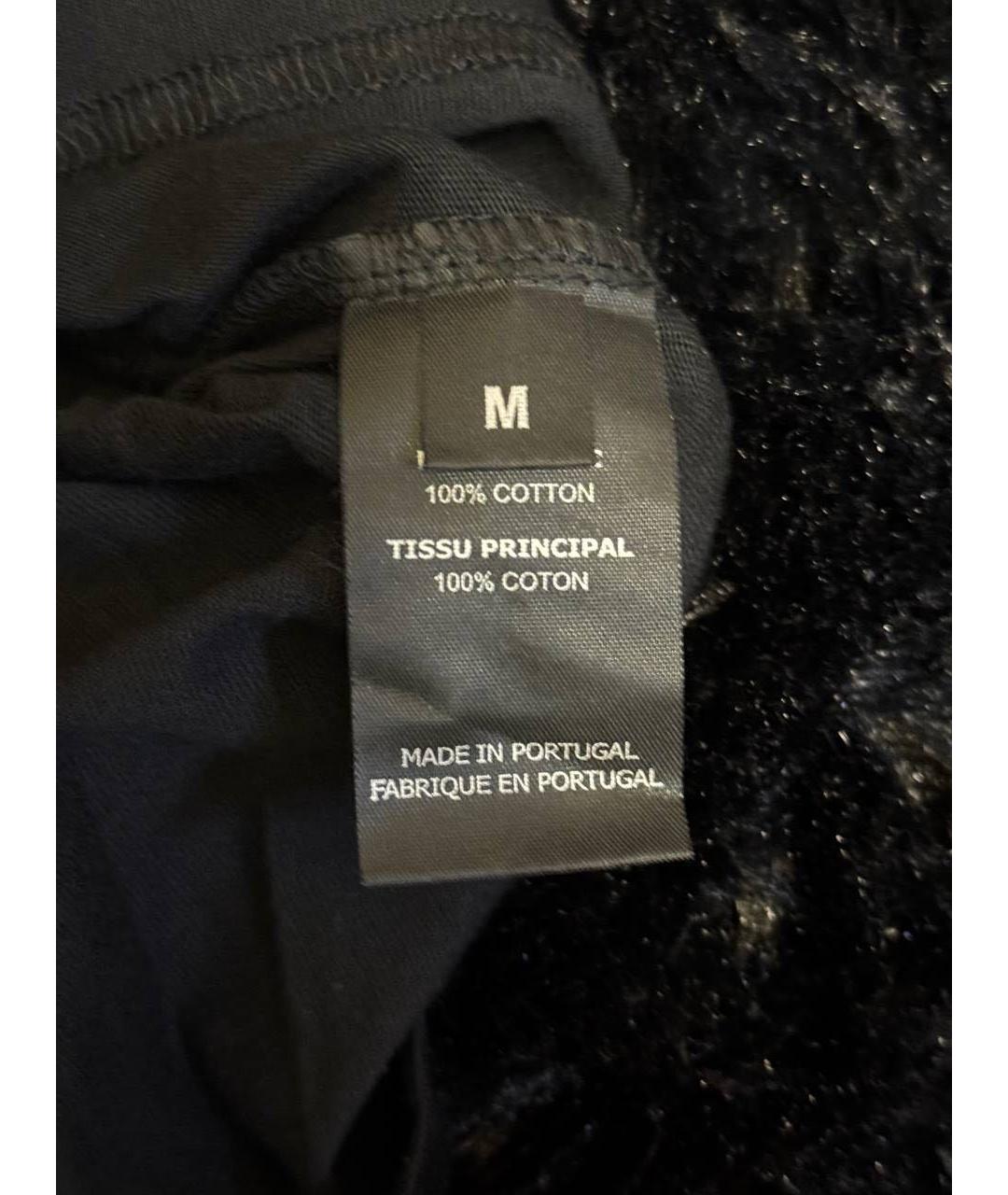 VETEMENTS Черная хлопковая футболка, фото 5