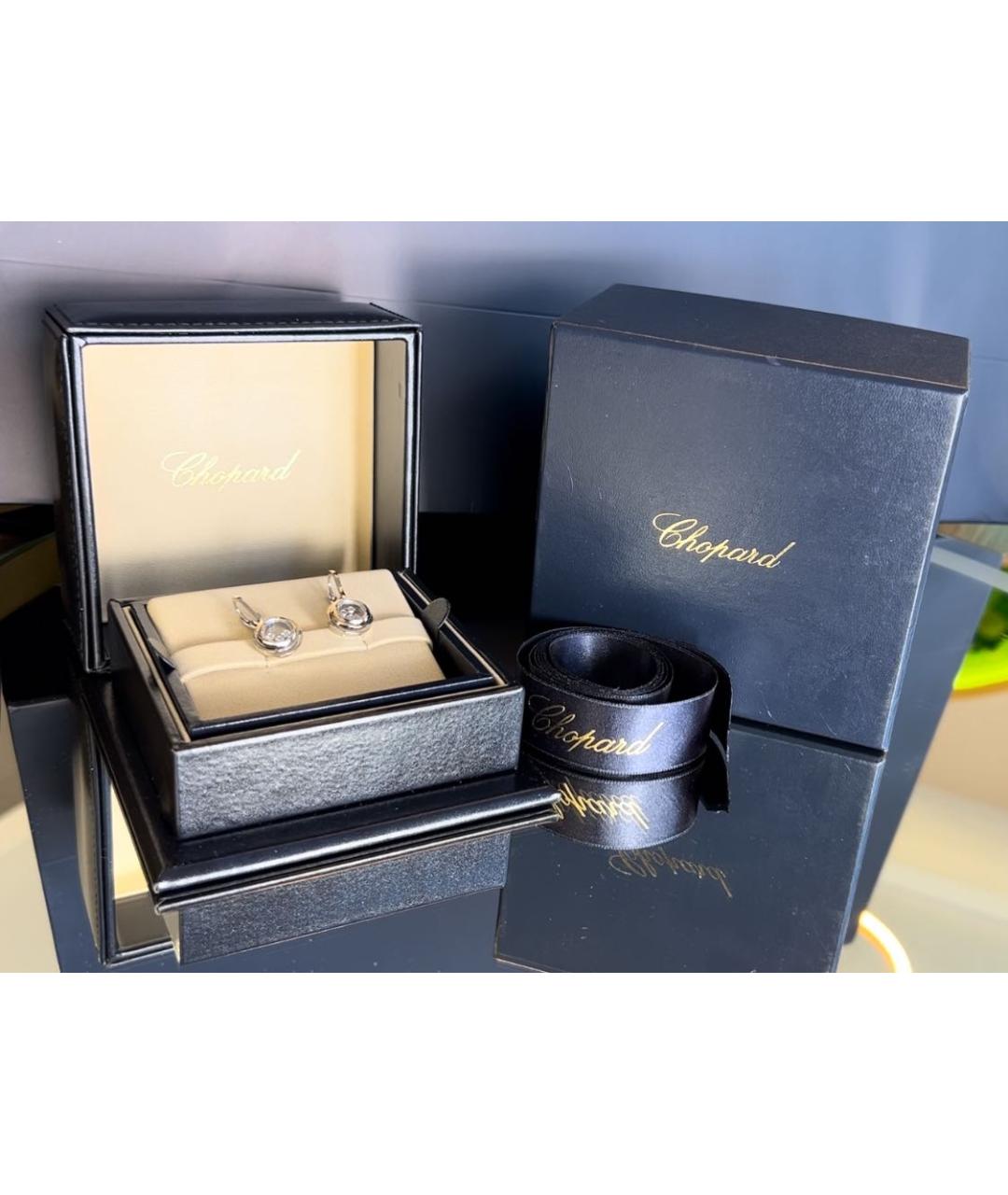 CHOPARD Серебряные серьги из белого золота, фото 2