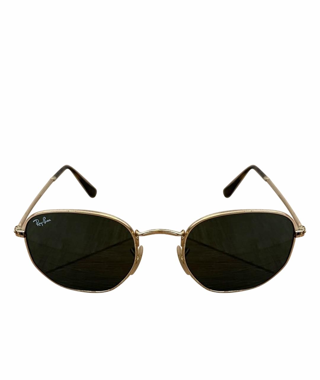 RAY BAN Черные металлические солнцезащитные очки, фото 1