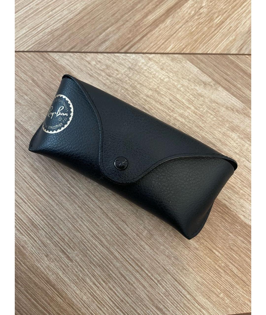 RAY BAN Черные металлические солнцезащитные очки, фото 4