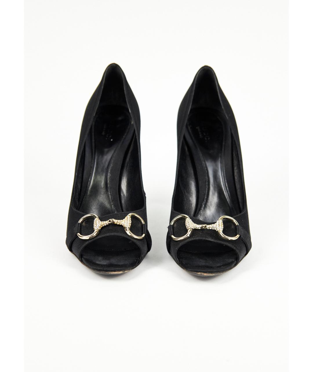 GUCCI Черные текстильные туфли, фото 3