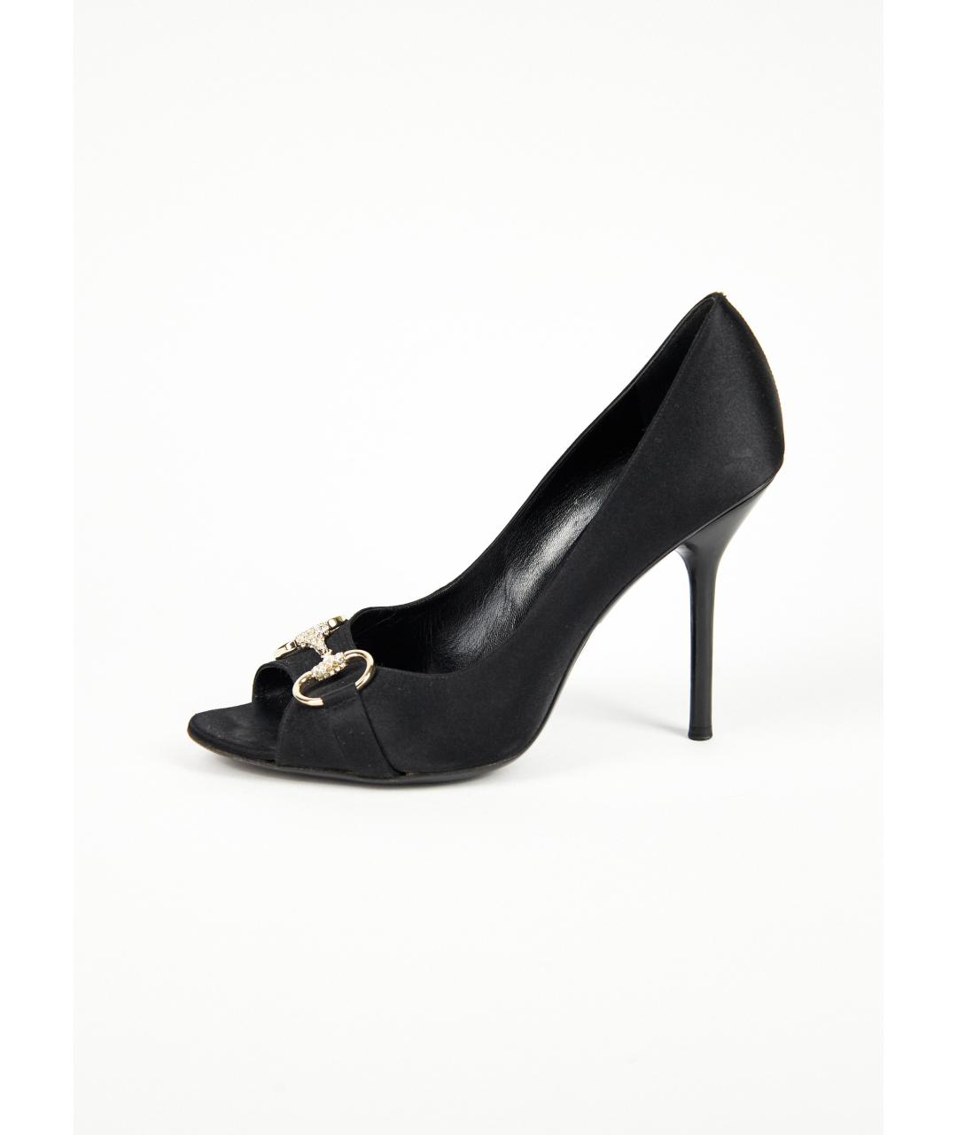 GUCCI Черные текстильные туфли, фото 6