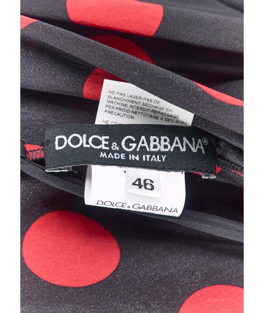DOLCE&GABBANA Мульти шелковая майка, фото 3