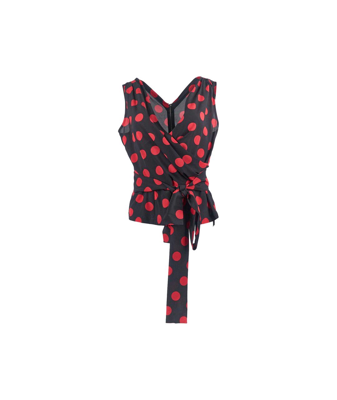 DOLCE&GABBANA Мульти шелковая майка, фото 1