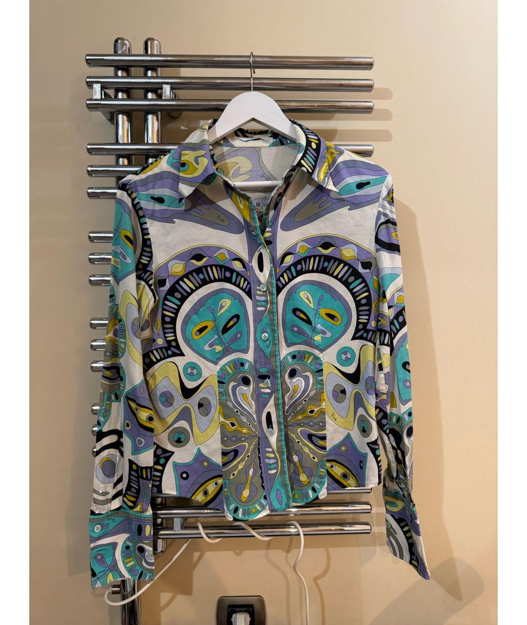 EMILIO PUCCI Мульти хлопковая рубашка, фото 6