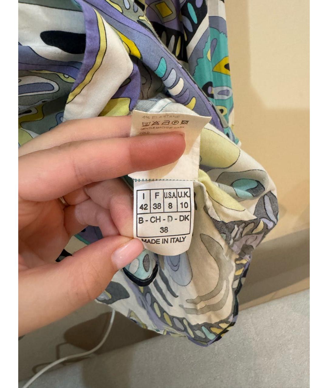EMILIO PUCCI Мульти хлопковая рубашка, фото 5