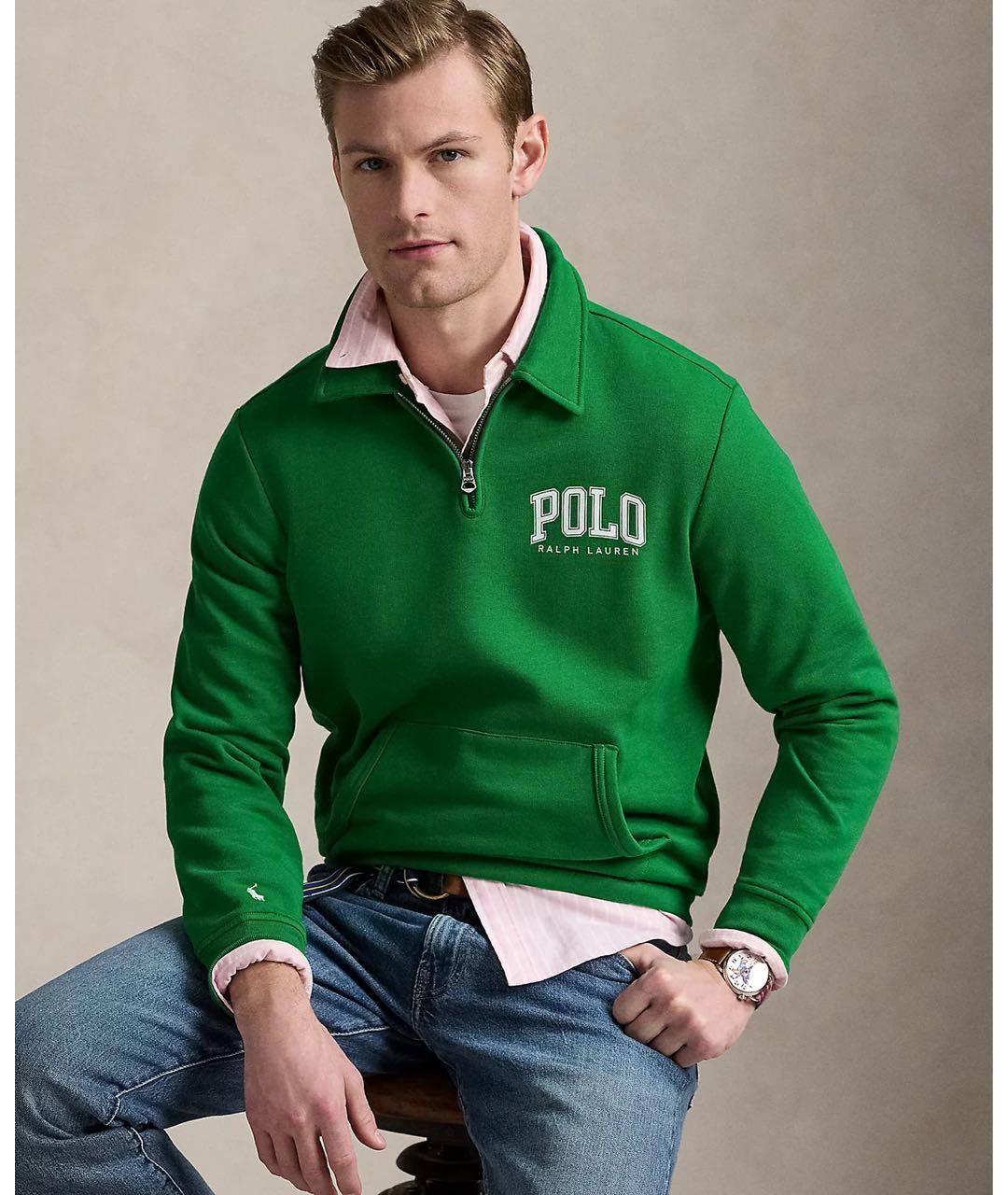 POLO RALPH LAUREN Зеленые поло с коротким рукавом, фото 5