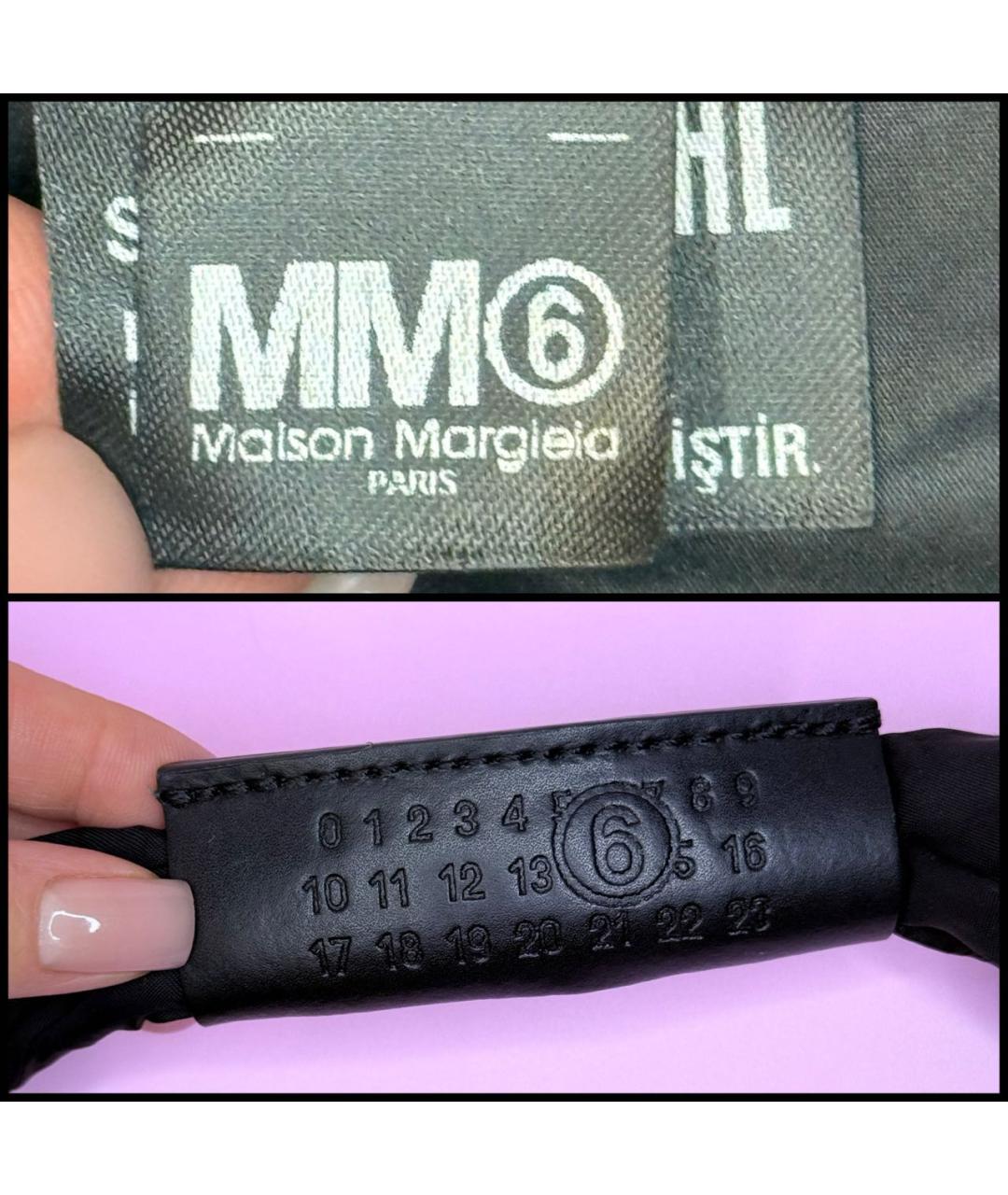 MM6 MAISON MARGIELA Черная синтетическая сумка тоут, фото 7