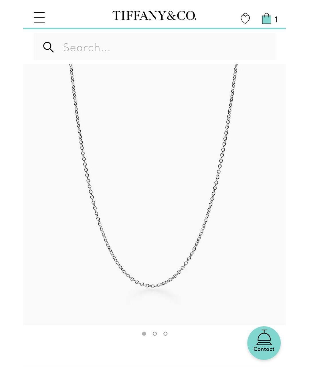 TIFFANY&CO Серебряная серебряная цепочка, фото 5