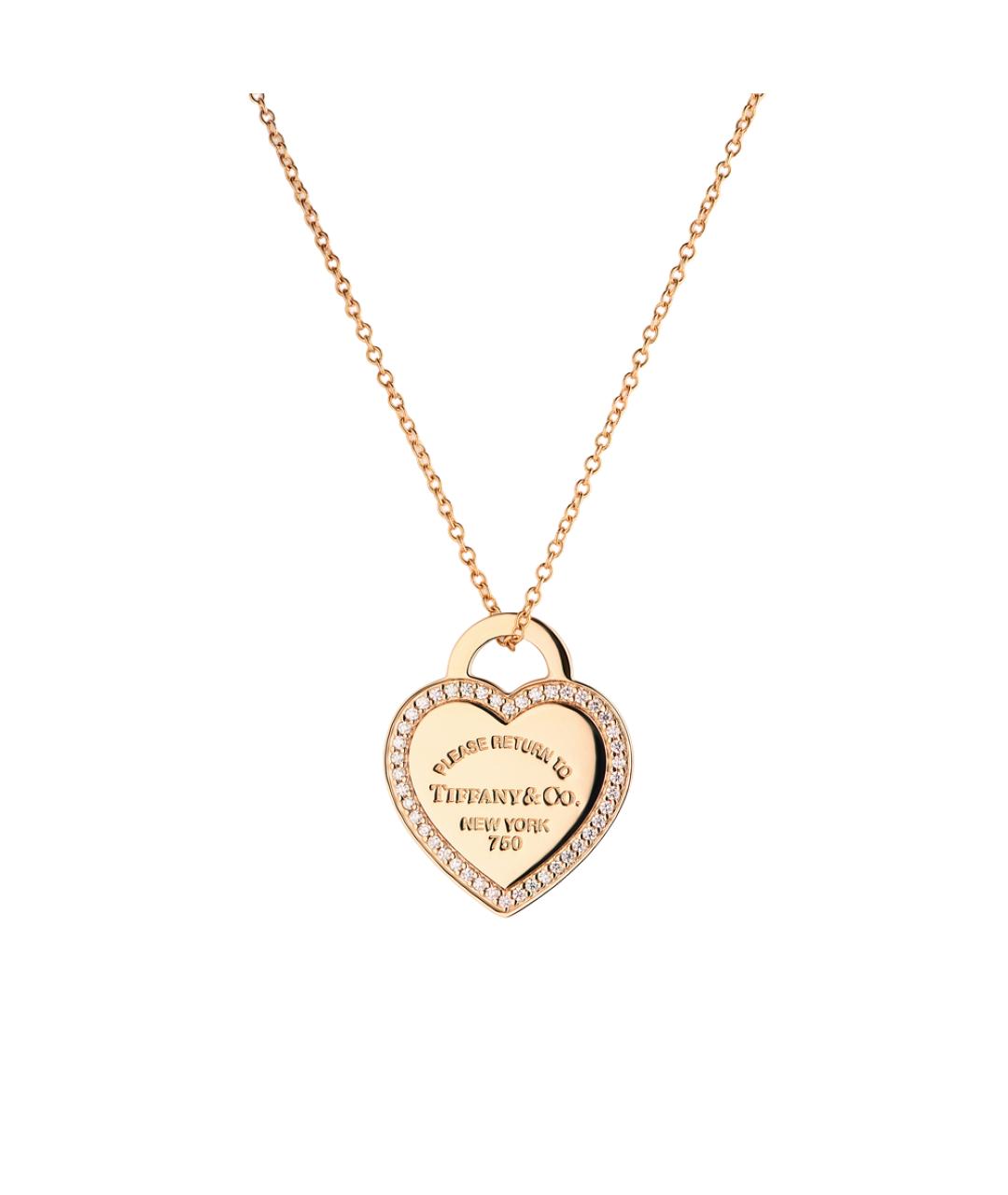 TIFFANY&CO Золотая подвеска из розового золота, фото 2