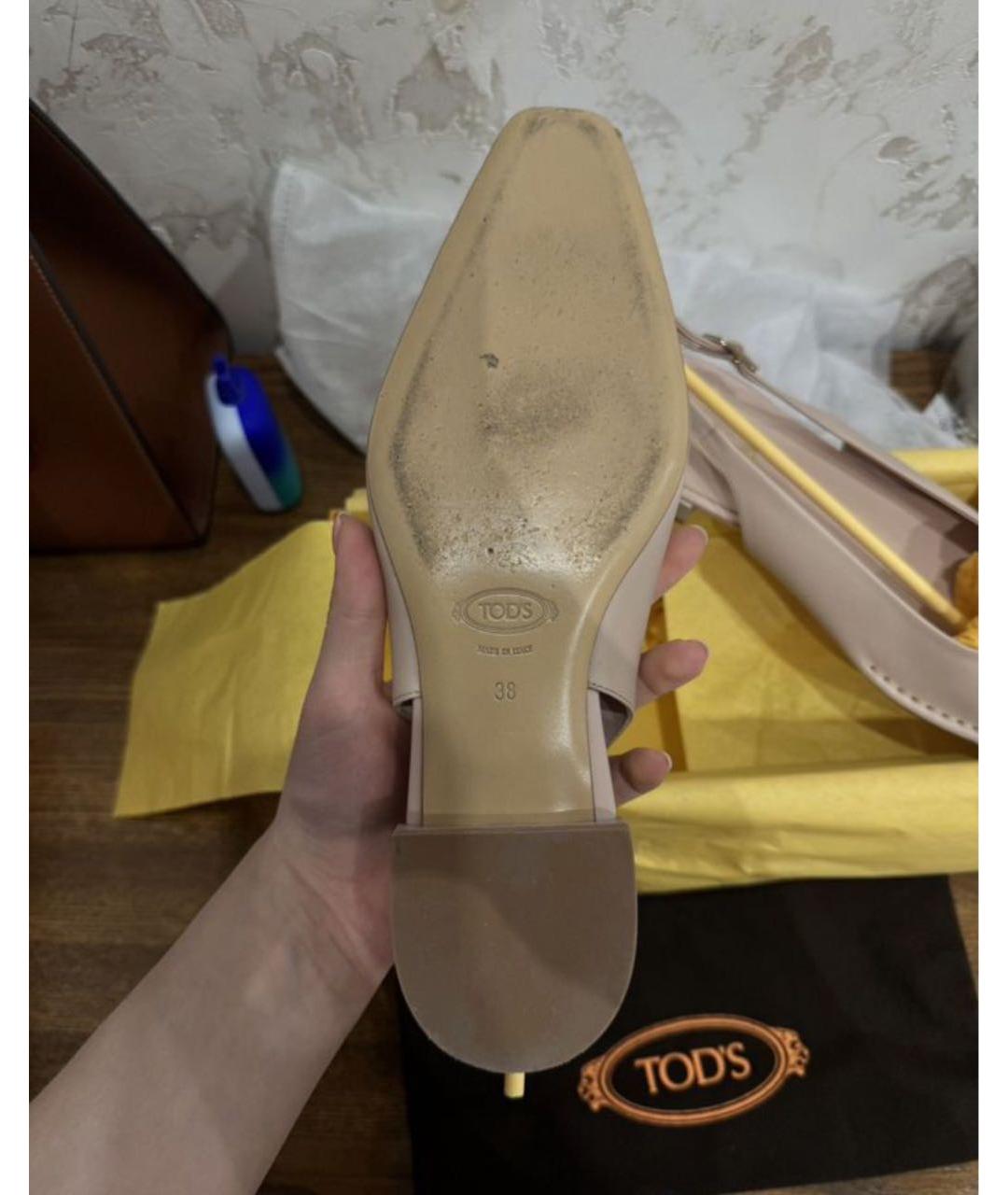 TOD'S Кожаные мюли, фото 3
