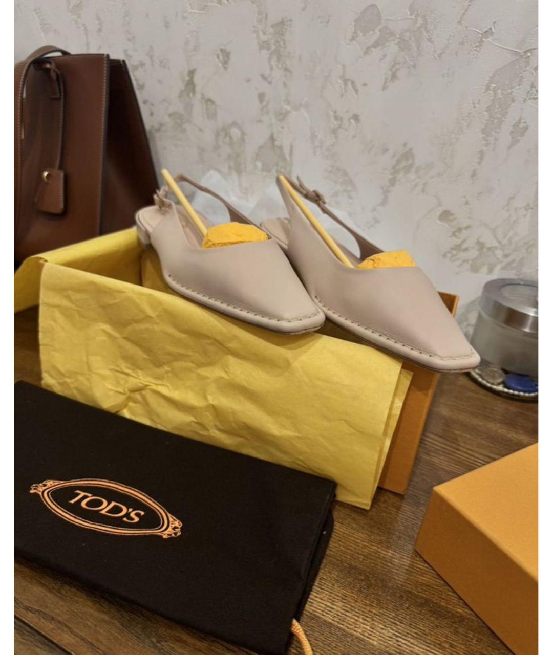 TOD'S Кожаные мюли, фото 4