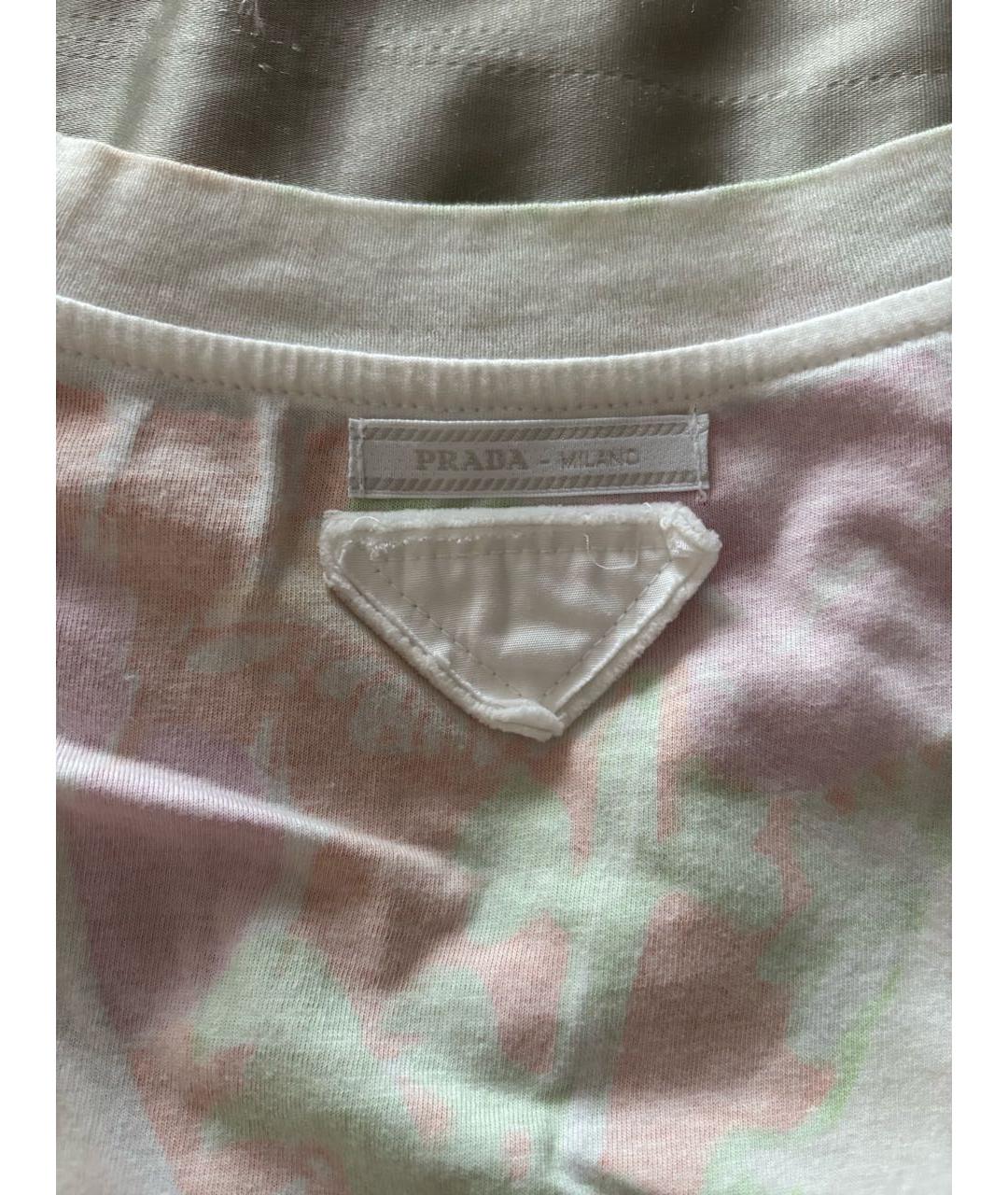 PRADA Мульти хлопковая футболка, фото 4