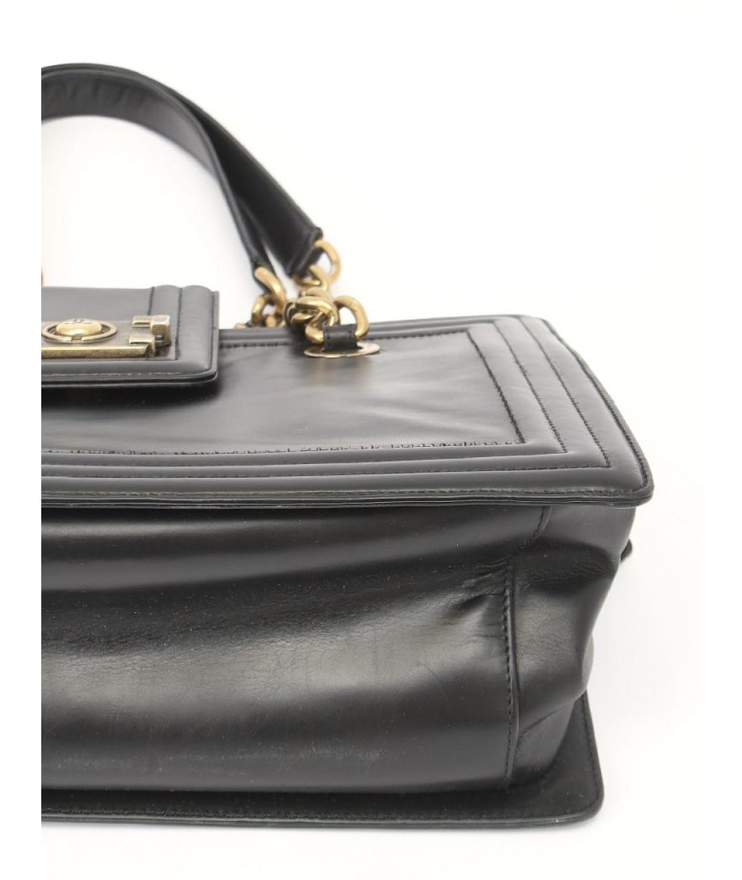 CHANEL Черная кожаная сумка тоут, фото 3