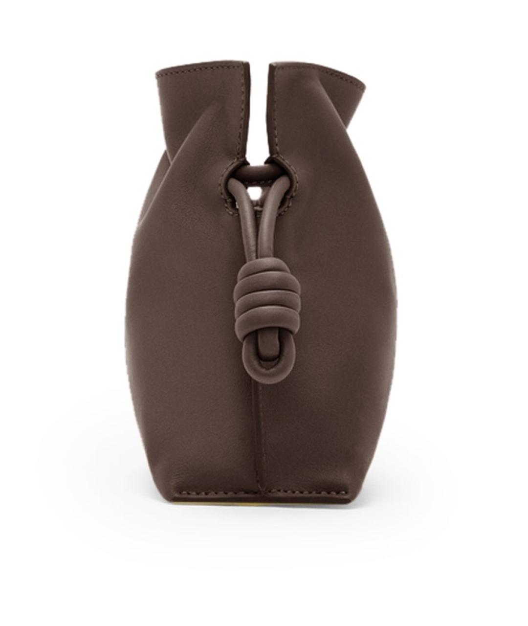 LOEWE Коричневая кожаная сумка через плечо, фото 4