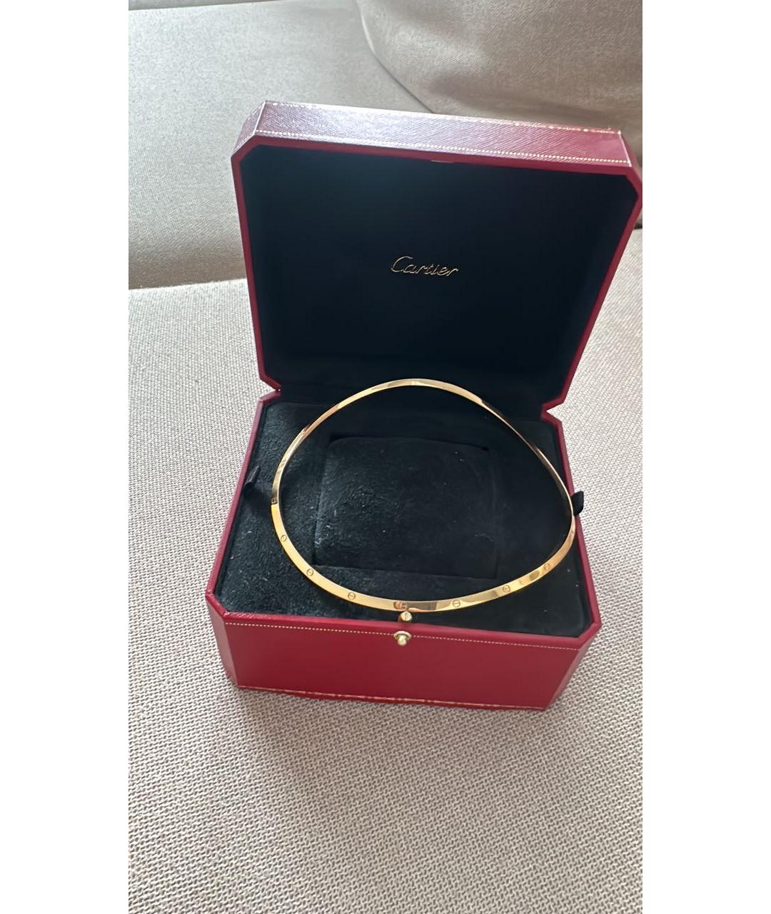CARTIER Желтое колье из желтого золота, фото 4