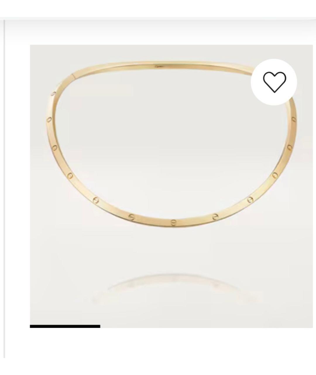 CARTIER Желтое колье из желтого золота, фото 2
