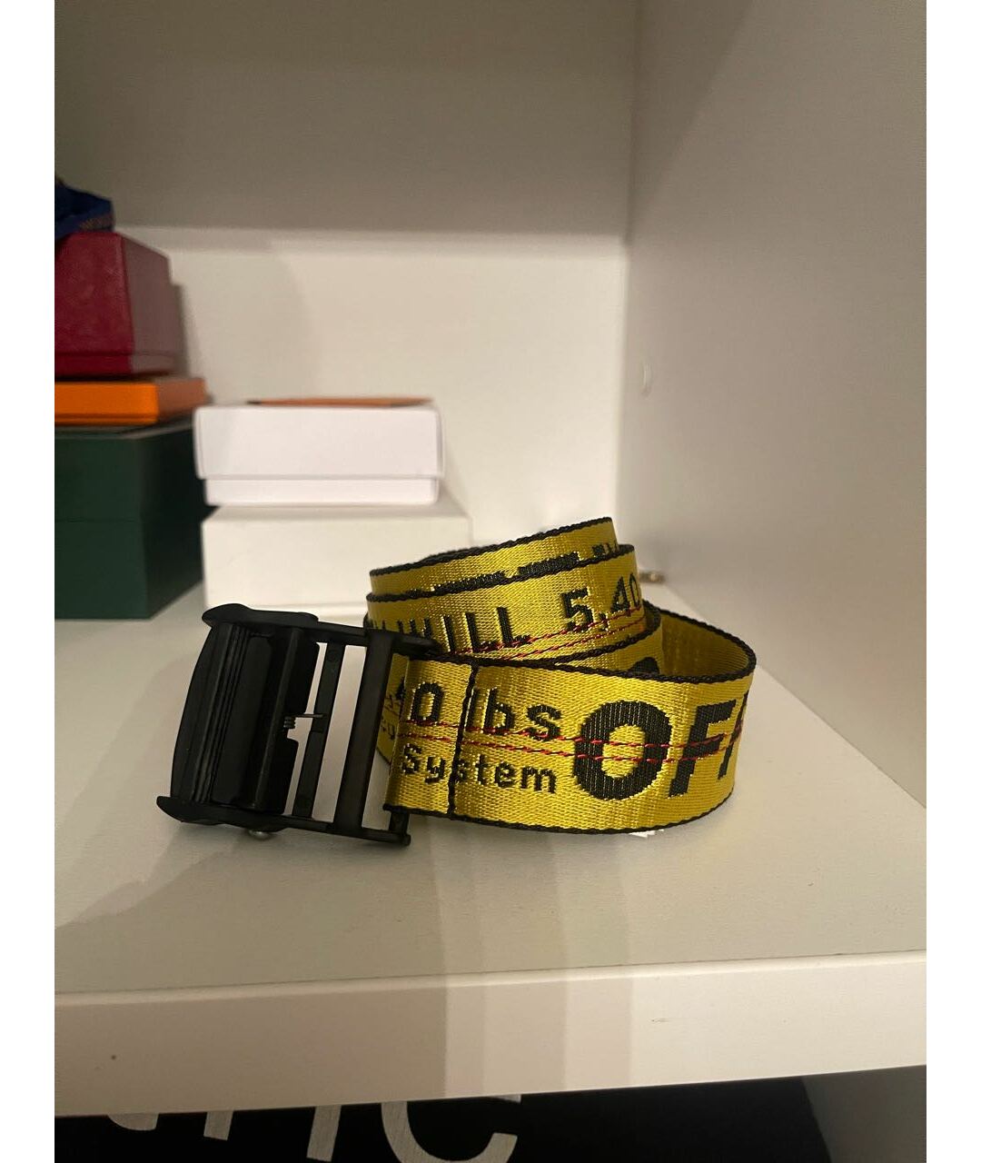 OFF-WHITE Желтый ремень, фото 2