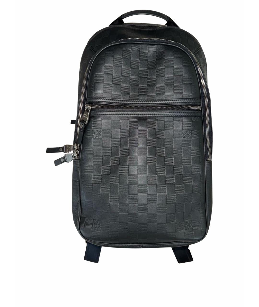 LOUIS VUITTON Черный кожаный рюкзак, фото 1